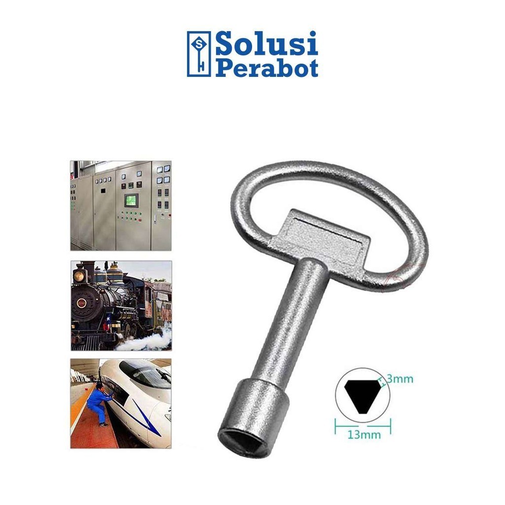Kunci Katup Pemanas Pintu SP / Lift Universal Bentuk Segitiga