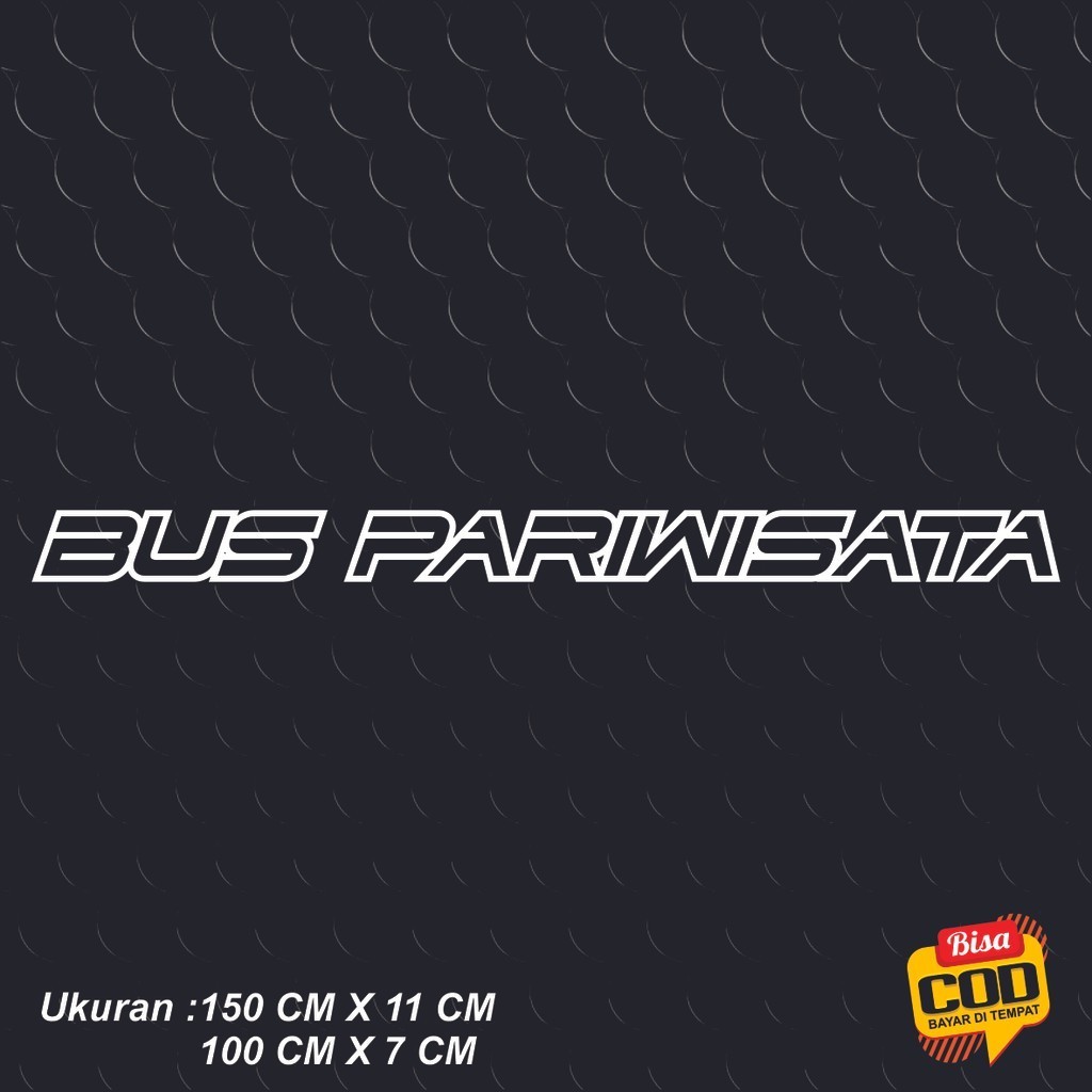 stiker bus pariwisata, stiker bis pariwisata, bus pariwisata