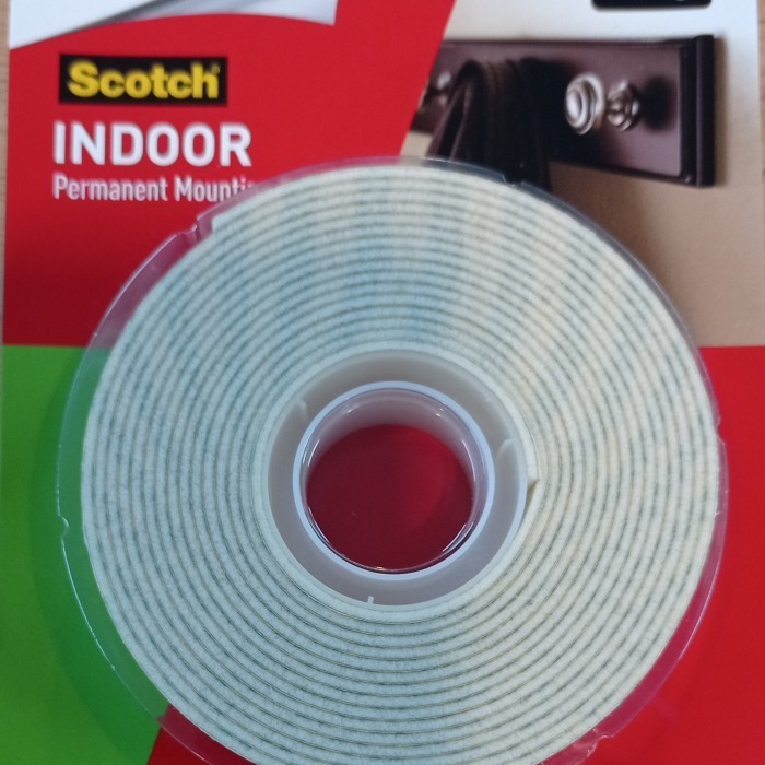 

3M Double tape Mounting Permanen Size 1" x 3 Mtr Dg daya beban 4,5 Kg BRG BARU