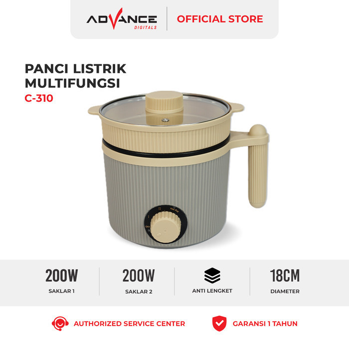 Advance C-310 Panci Listrik Elektrik Multifungsi Warmer Steamer Cooker