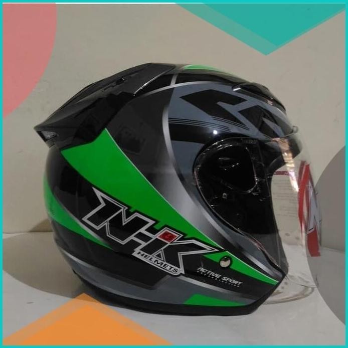 HELM NHK R6 URIKEN BLACK GREEN 19F3B2024 perkakas