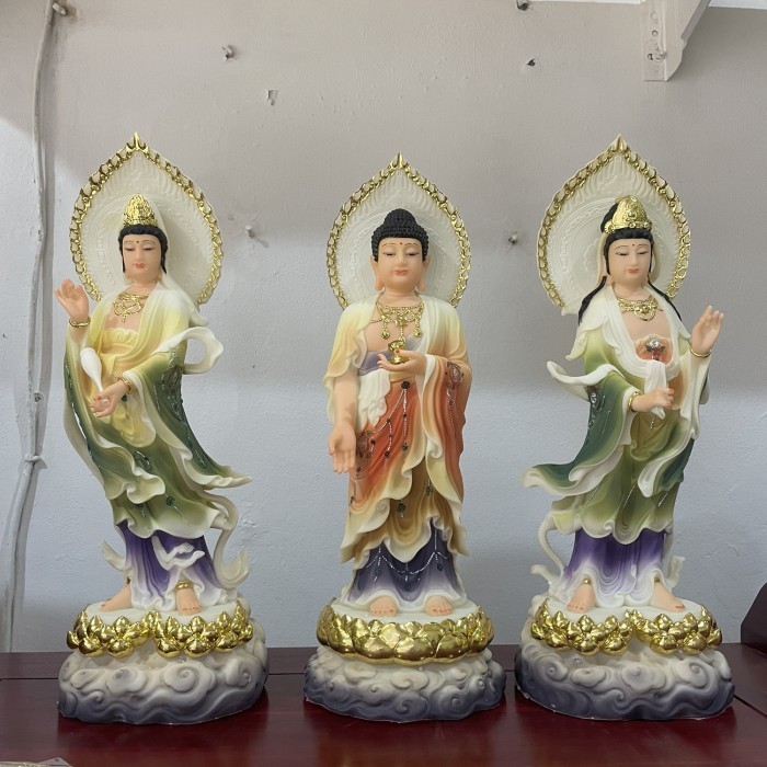 

Promo Patung Buddha Si Fang San Sen / Tri Ratna 19In Marmer