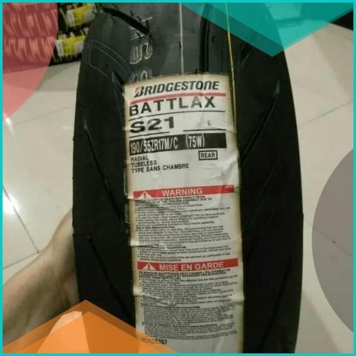 BAN LUAR BATTLAX BRIDGESTONE S-21 UKURAN 190/55-17 BRIDGESTONE 19F3B20