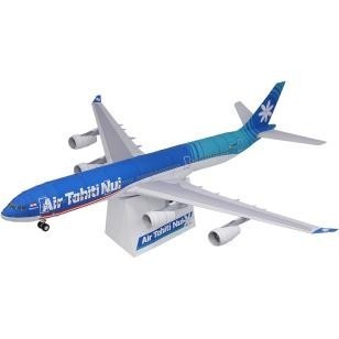 DIY MINIATUR PAPERCRAFT PESAWAT AIR TAHITI NUI AIRBUS A340-300