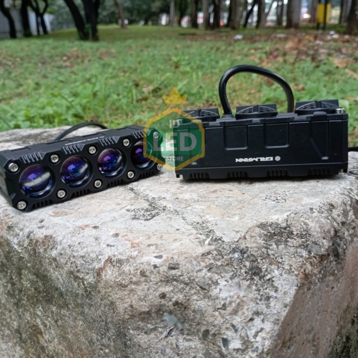 Hits Banget Mini Projie Sql 4 Mata Galman 120 Watt Blue Lens Putih Kuning