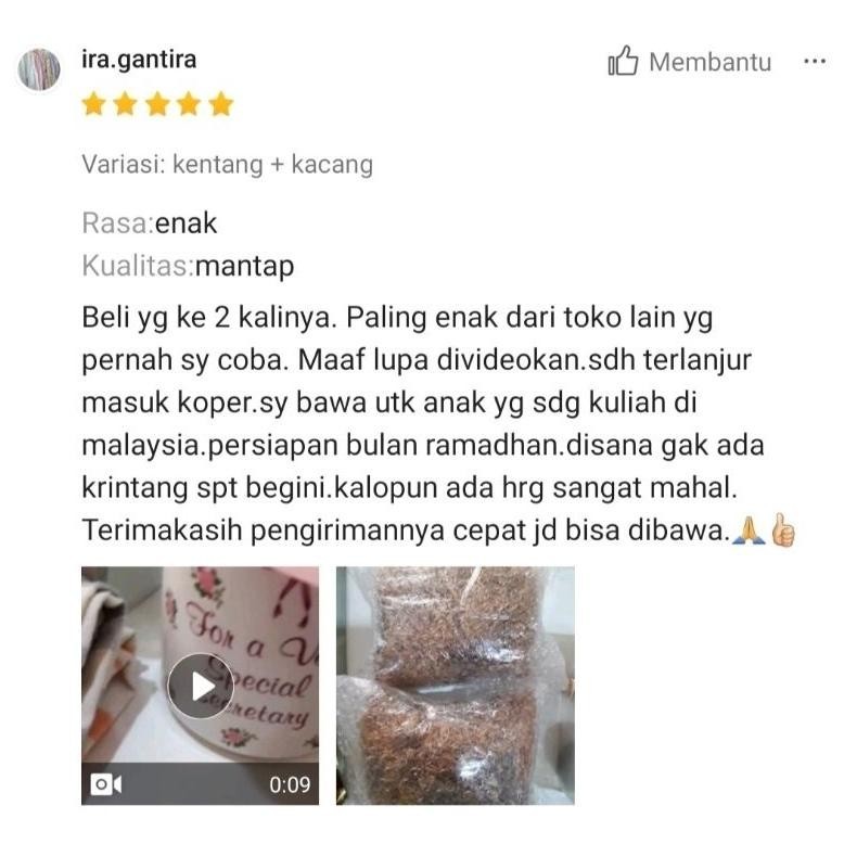 

POI BEST SELLER !!! Kering kentang mustofa 500 grm TERLARIS