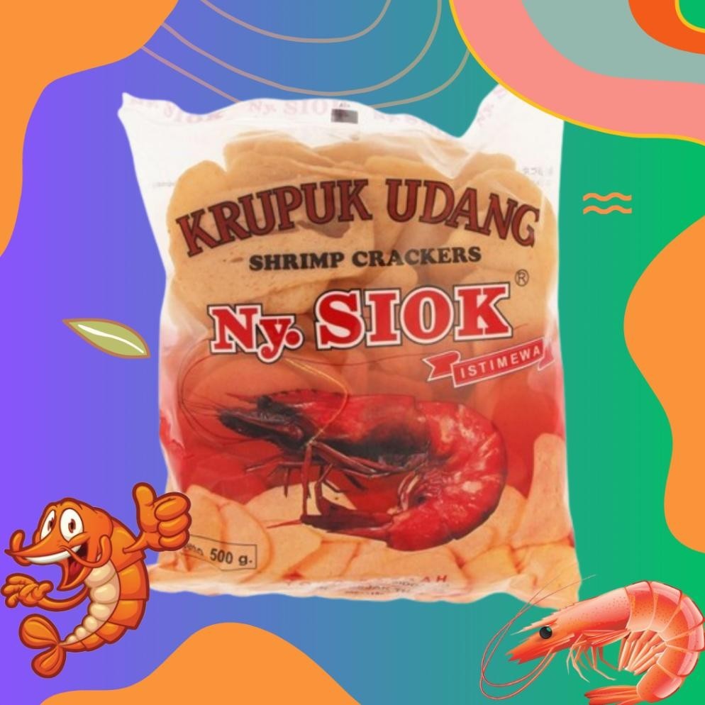 

POI Ny Siok Kerupuk Udang Oval 500 G TERLARIS