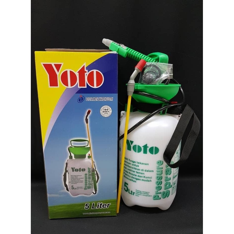Hand Sprayer Plastik Yoto 5 Liter Alat Semprot Hama Pressure Sprayer