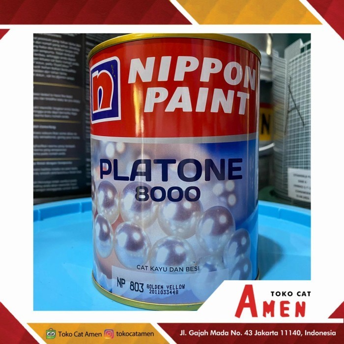 Nippon Paint Platone 8000 0.85L / Cat Kayu Dan Besi