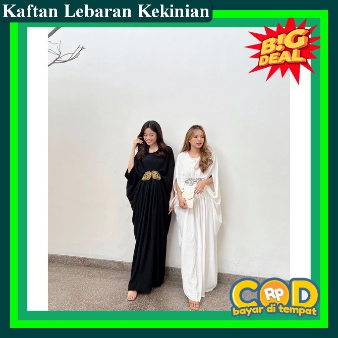 Kaftan Wanita Kekinian Deres Dres Drwss Ied Raya Dress Lebaran Wanita Remaja Baju Buju Kndangan Musl