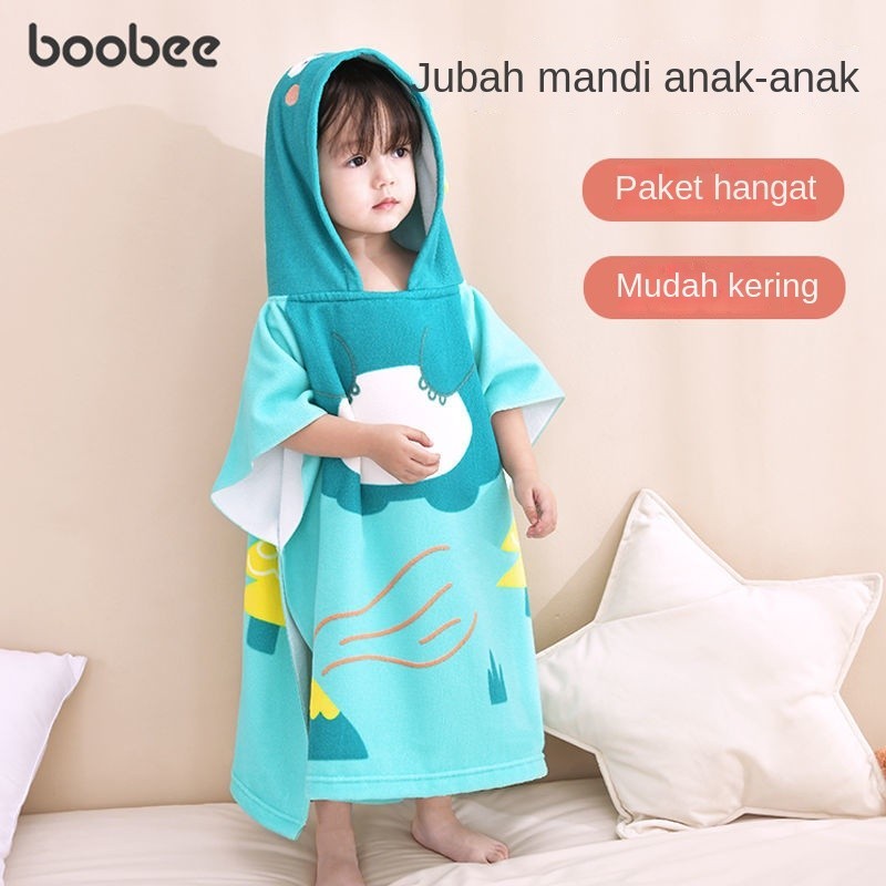 Bayi Handuk Mandi Jubah Bertudung Jubah Mandi Anak Perempuan Laki-laki Besar Dpt Dipakai Bayi Handuk