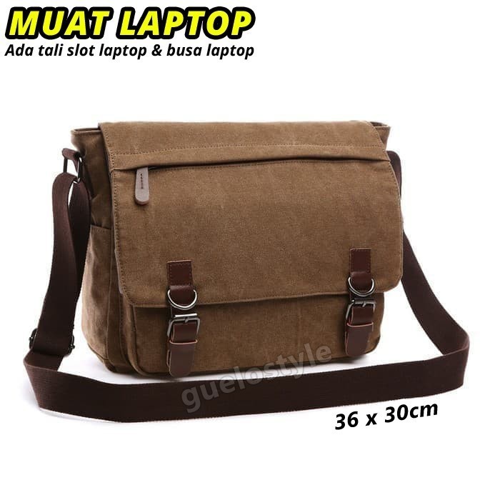 Tas Laptop Kerja Besar Pria Kulit GSSSNX