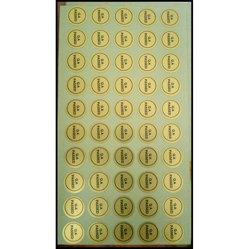 

BEST DEAL STIKER QA QC PASSED GOLD(1LEMBAR=50PCS) !!!!!!