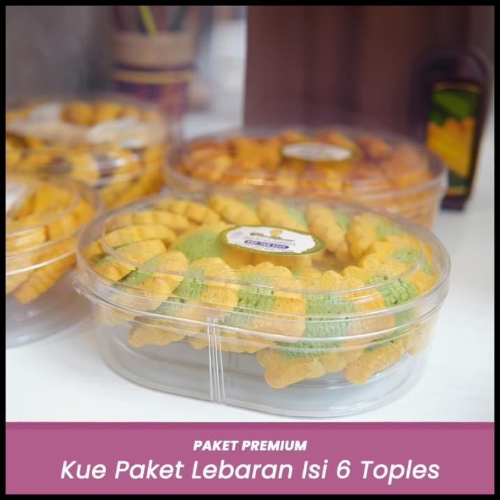 

TERMURAH PAKET KUE LEBARAN SAFFRON PREMIUM ISI 6 TOPLES HAMPERS RAMADHAN !!