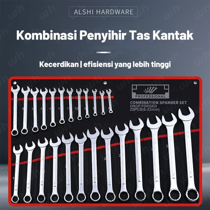 Kunci Ring Pas 8-32 Mm / Ring Pas Serbaguna Set 14 Pcs / Ring Pas Key