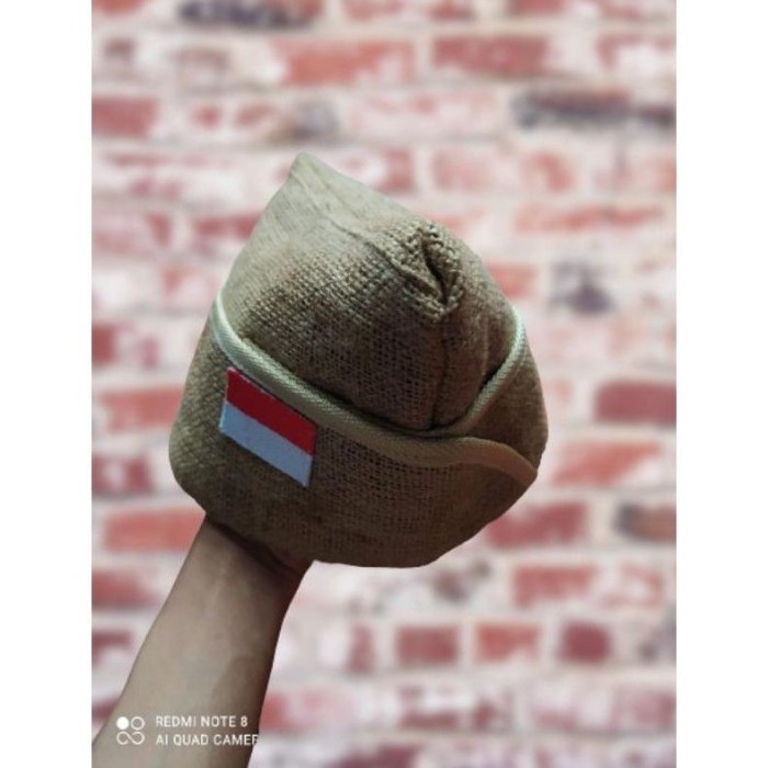 SALE PECI GONI VETERAN SONGKOK PEJUANG KEMERDEKAAN ||KOPIAH VETERAN - Cream 4 Hemat