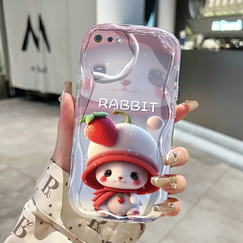Casing Hp Realme C2 Realme C2s OPPO A1K Case Casing Lucu Boneka stroberi pola HP warna macaron Seder