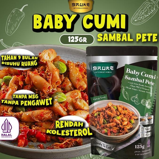 

BABY CUMI SAMBAL PETE - LAUK FROZEN - LAUK SIAP SAJI GM