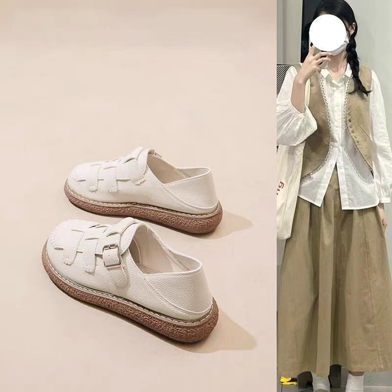 New All-Match Two-Way Wear Ugly and Cute Big Head Shoes