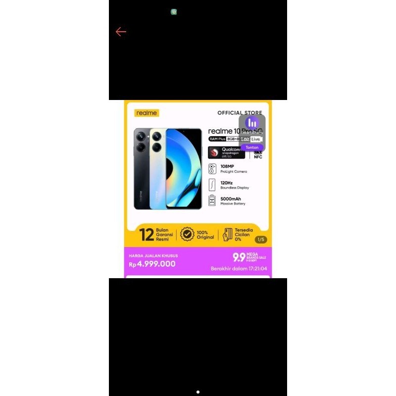 HP realme 10 Ram 8/256