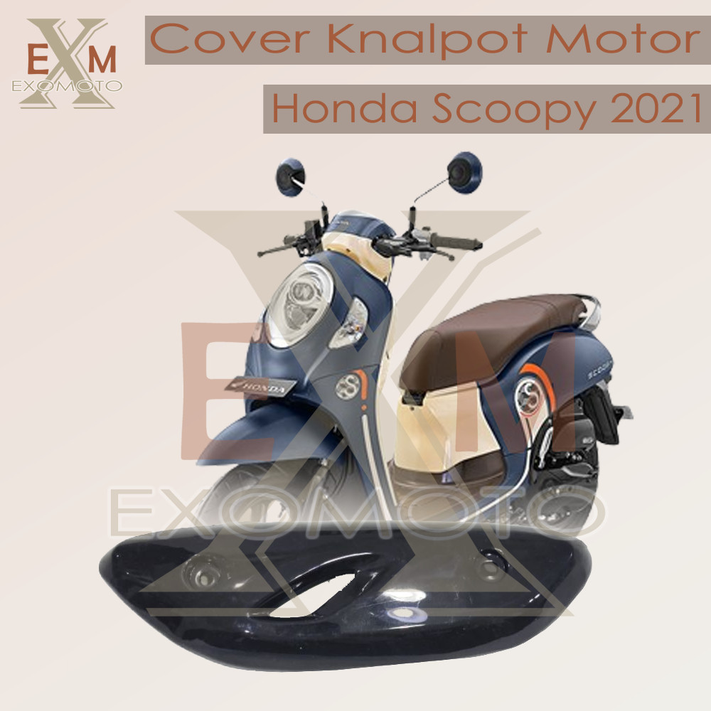 Cover Knalpot Scoopy ESP New 2021 | Tameng Knalpot Scoopy ESP New 2021 | Tutup Knalpot Scoopy ESP Ne