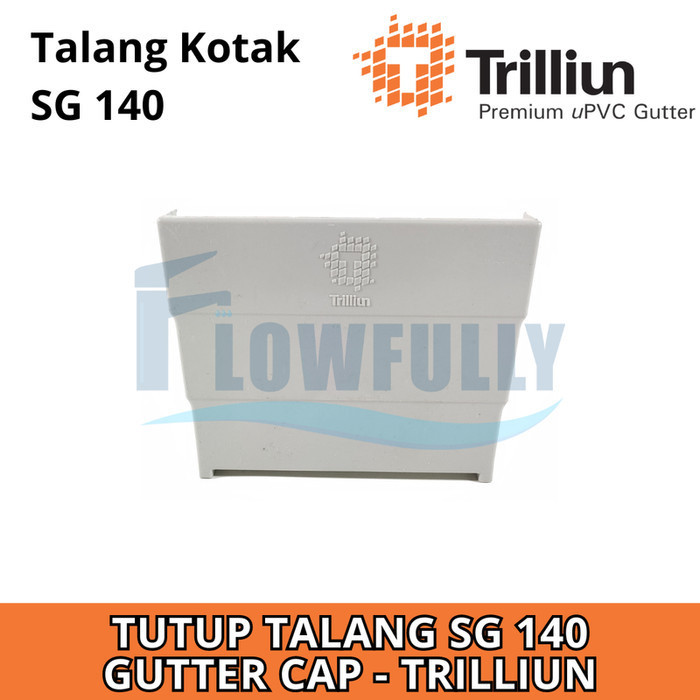 TUTUP TALANG SG 140 TRILLIUN KOTAK PVC SQUARE GUTTER CAP