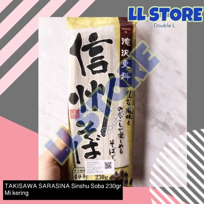 

Takisawa Sarasina Sinshu Soba 230 Gr Kering Jepang Nissin