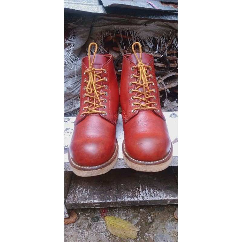 Redwing shoes boot Oro Russet 8166 Round toe boot sepatu kulit original heritage vintage