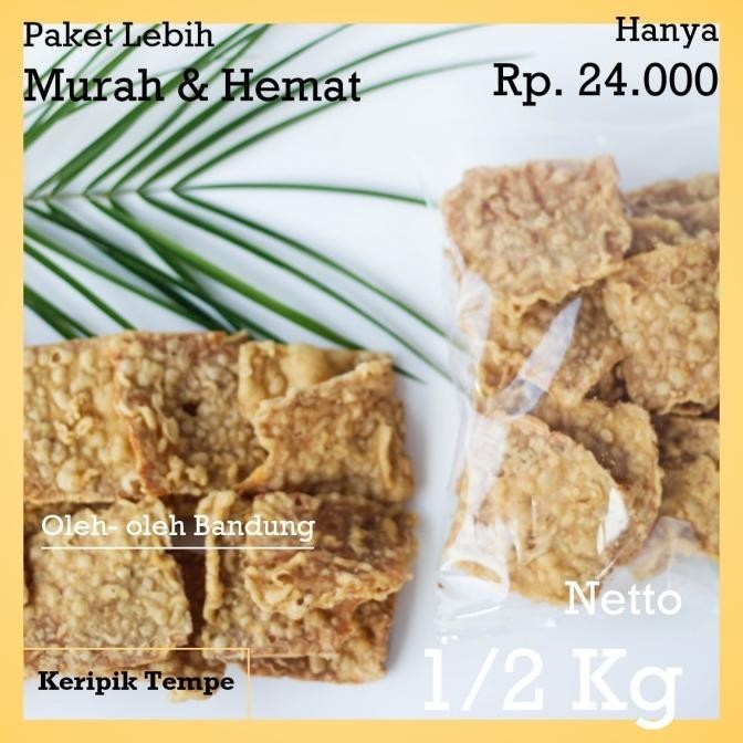 

Makanan ringan/ Keripik Tempe/ 500Gr/ cemilan/ snack/ oleh oleh/ murah