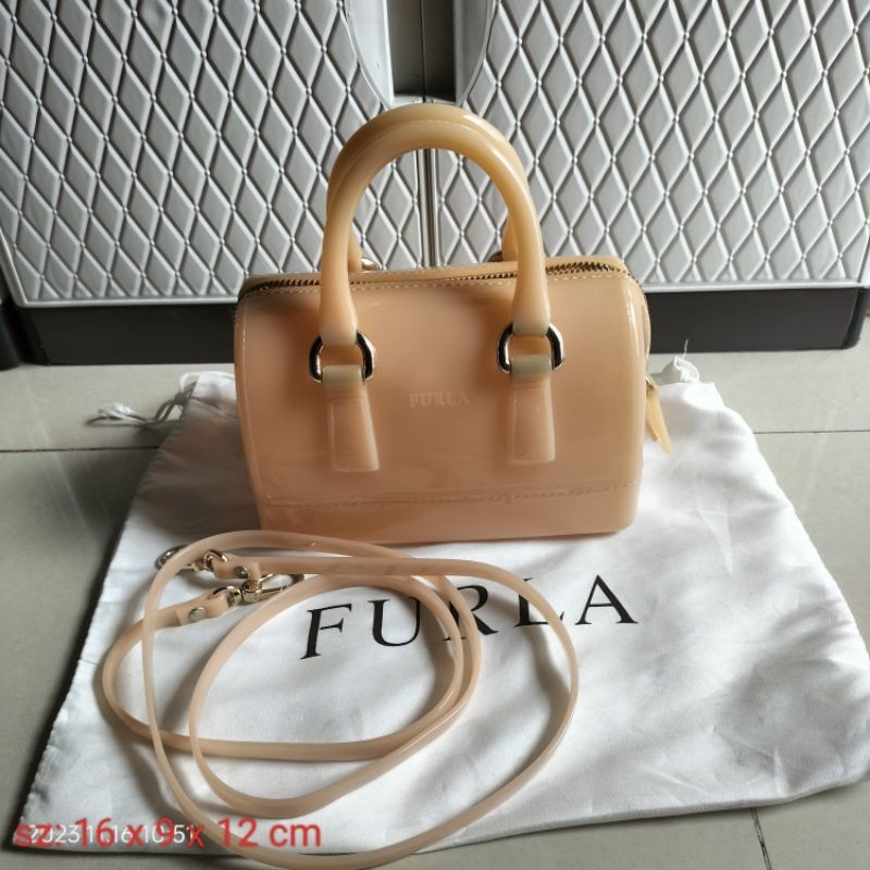 tas furla jelly ori bekas