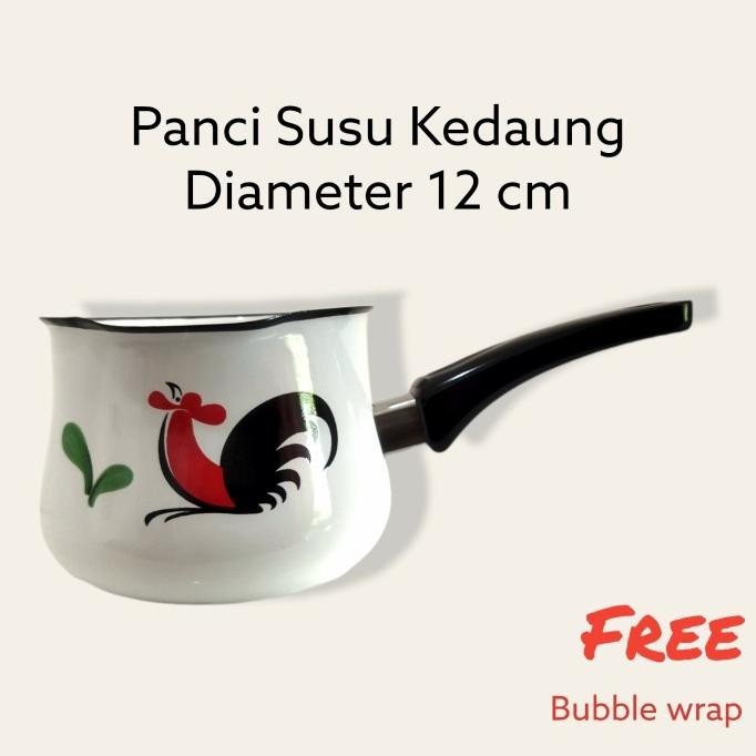 Panci Susu Enamel Kedaung/ Milk Pan Ayam Jago
