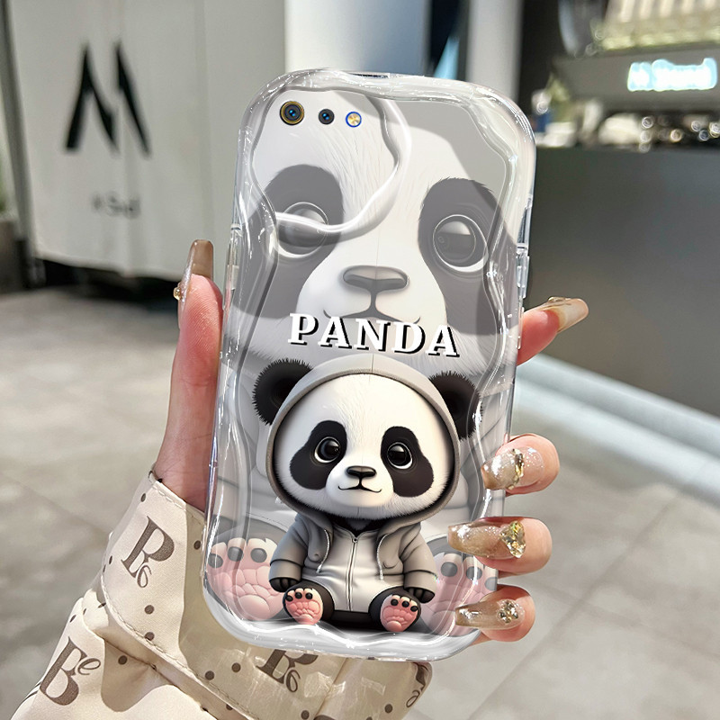 Casing Hp Realme C2 Realme C2s OPPO A1K Case pelindung silikon lunak Casing ponsel kartun HP Panda K