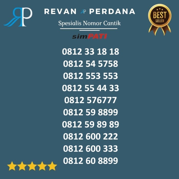 Nomor cantik simpati 10 digit telkomsel 4g 5g majumapan 5758 rvb034