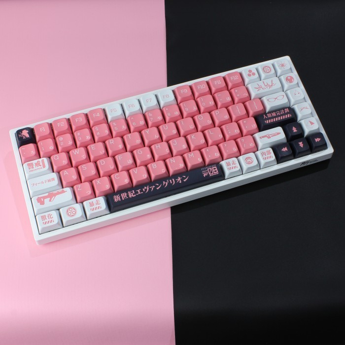KEYCAPS PBT EVANGELION 08 XDA PROFILE SUBLIM MECHANICAL KEYBOARD