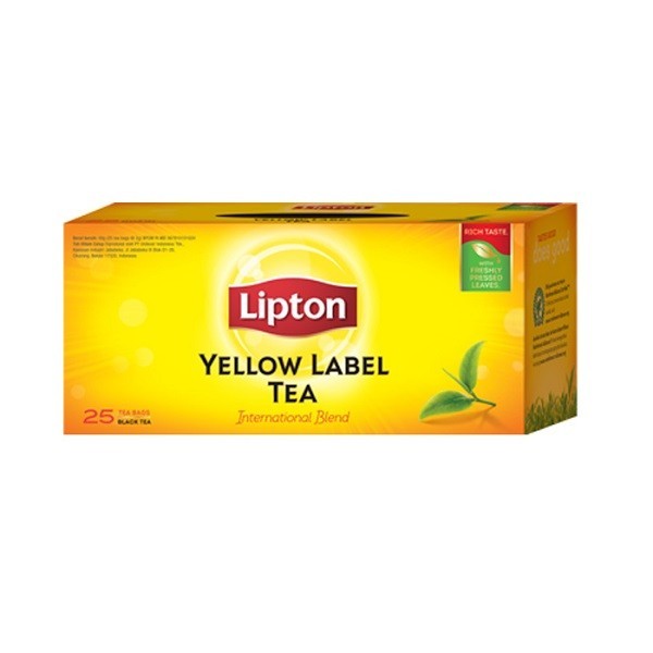 

LIPTON YELLOW ENVELOPE TEA BAG ISI 25 PCS - TEH