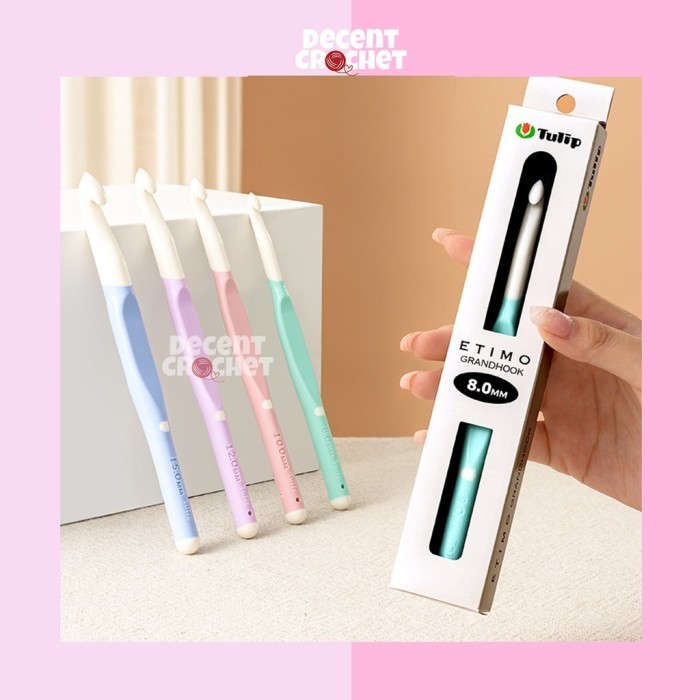 

[SATUAN] TULIP ETIMO GRAND HOOK JUMBO CROCHET HOOK 8MM,10MM,12MM,15MM