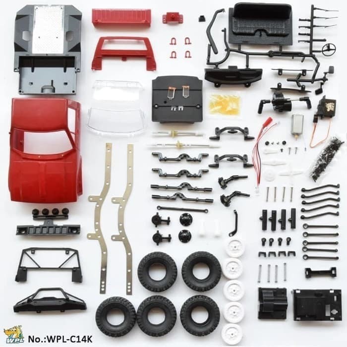 Wpl C14K C-14K 1/16 Rc Kit Rc Military Truck Kit Veon