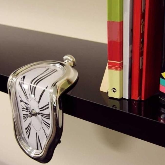 Jam Dinding Jam Meja Vintage Klasik Model Leleh Hiasan Ruangan Candimarket