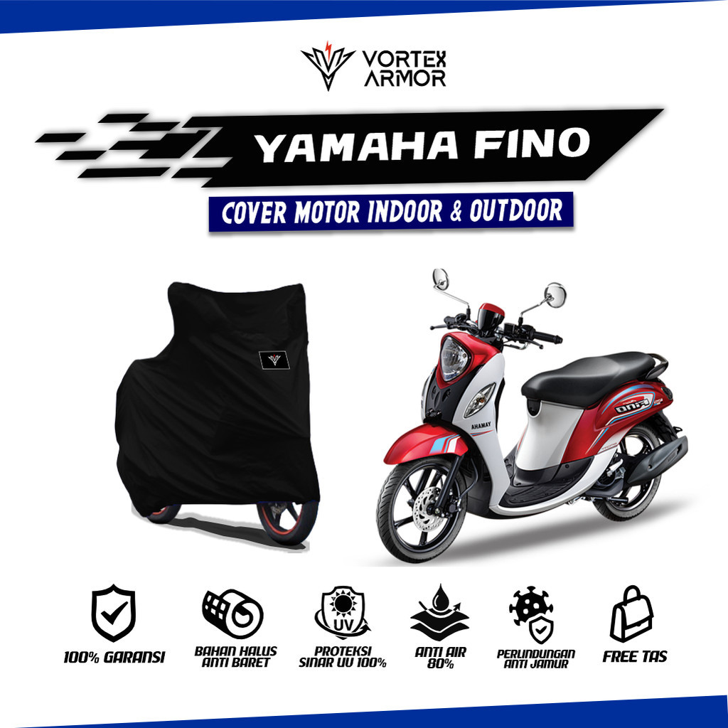 Cover Motor Yamaha Fino / Sarung Motor Yamaha Fino / Tutup Yamaha Fino 2016 2017 2018 2019 2020 2021