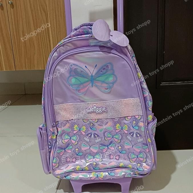 SMIGGLE TROLLEY BACKPACK FLUTTER/TAS KOPER ANAK SD PEREMPUAN/KADO/ORI BETAANGEL11