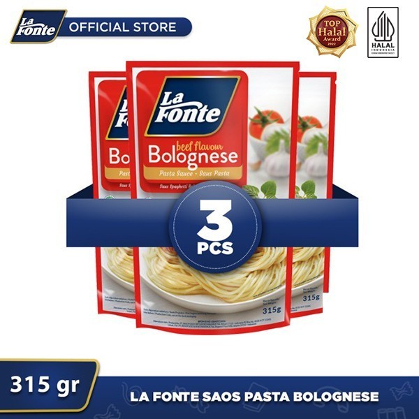 

3 Pcs - La Fonte Saos Pasta Bolognese 315Gr