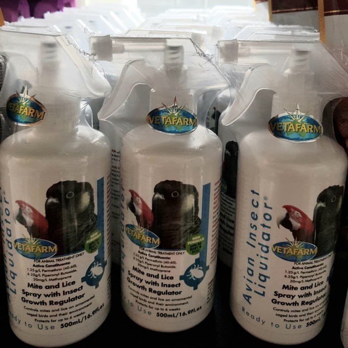 Avian Insect Liquidator 500 Ml Vetafarm Formula Baru Obat Kutu Burung