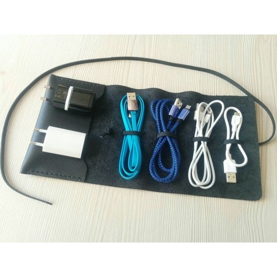 

Leather Cable Organizer