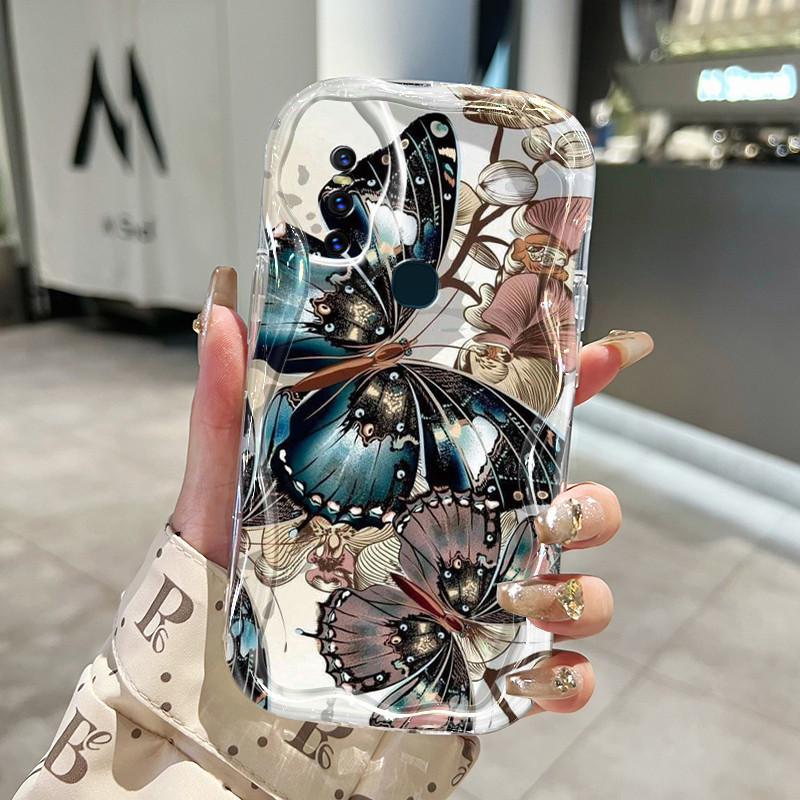 Casing Hp VIVO V15 VIVO V15 Pro VIVO V20 Pro VIVO S7 Case HP pelindung ponsel  Casing gelombang teks