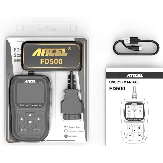 For FordAncel Fd500 Obd2 Scanner Alat Diagnostik Mobil