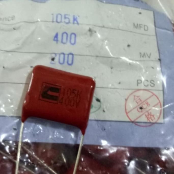 Milar / Mylar kapasitor 105K 400 V