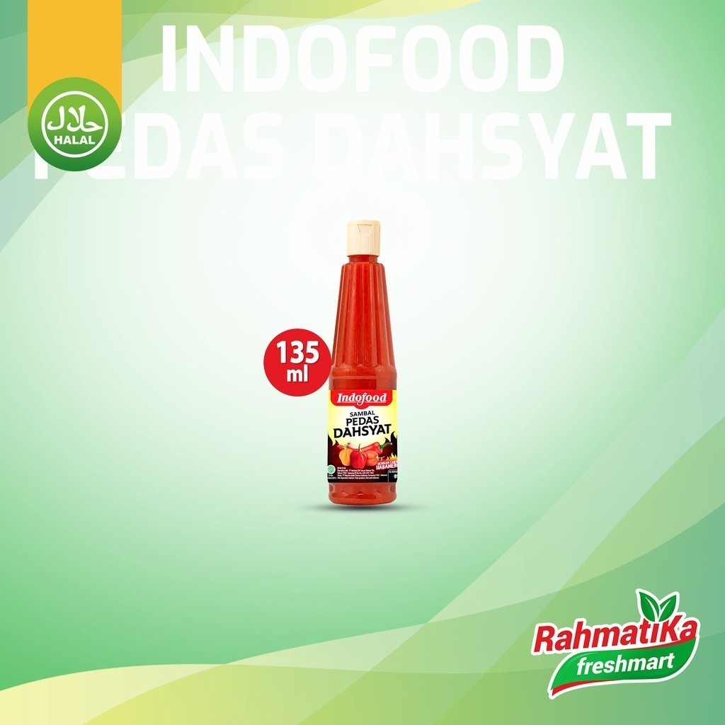 

Indofood Sambal Pedas Dahsyat 135 ml (Btl)