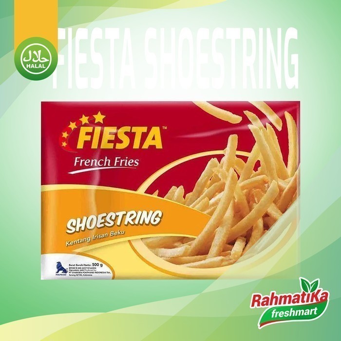 

Fiesta Shoestring / Fiesta French Fries / Kentang Irisan Beku 500 gram