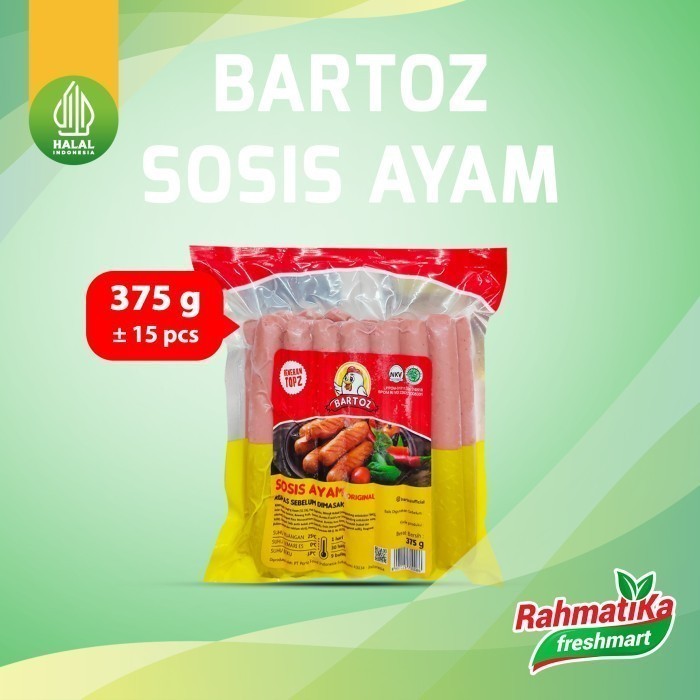 

Bartoz Sosis Ayam Original Isi 15 Pcs 375 gr