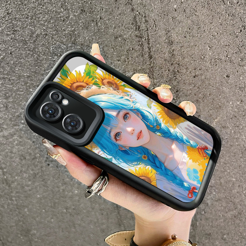 Casing Hp OPPO Reno 8 5G OPPO Reno 8T Case gadis cantik Kesing pola baru pelindung silikon ganda pel